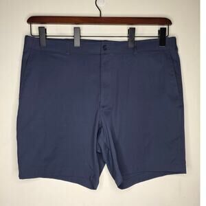 Jack Nicklaus navy blue flat front golf athletic shorts - 40